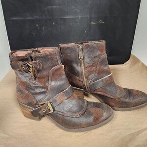 Donald J Pilner Women's Ankle Boots-Brown Size 8.5